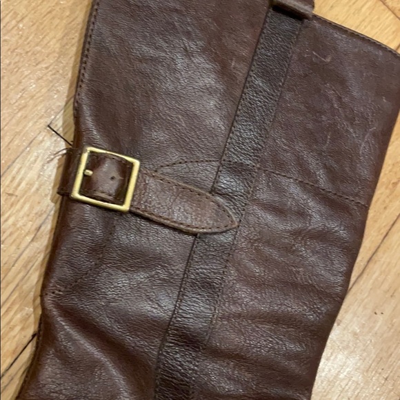 Mid-calf brown boots - Picture 2 of 4